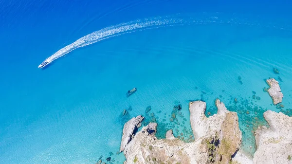 Vista Aérea Costa Capo Vaticano Calabria Italia — Foto de Stock