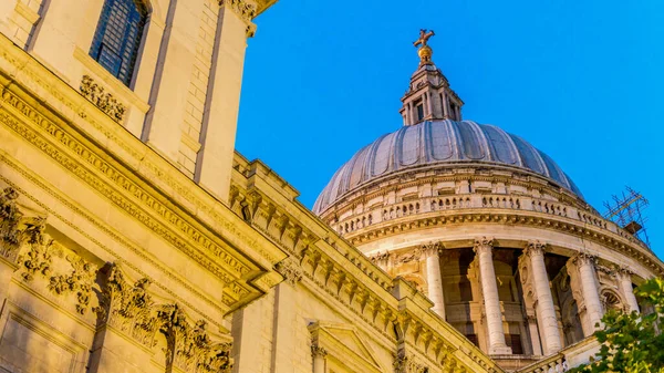 Londra Daki Aziz Paul Katedrali Nin Gece Manzarası — Stok fotoğraf