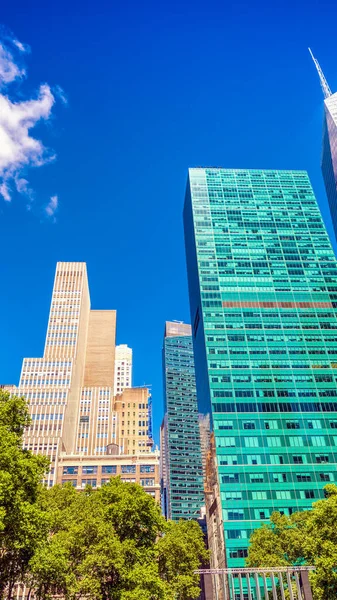 New York Skyline Från Bryant Park — Stockfoto