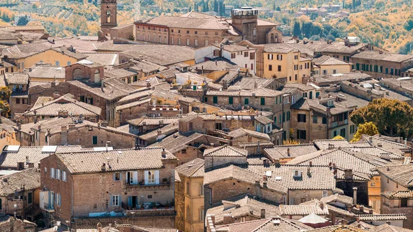 Vista Panorâmica Siena Itália — Fotografia de Stock