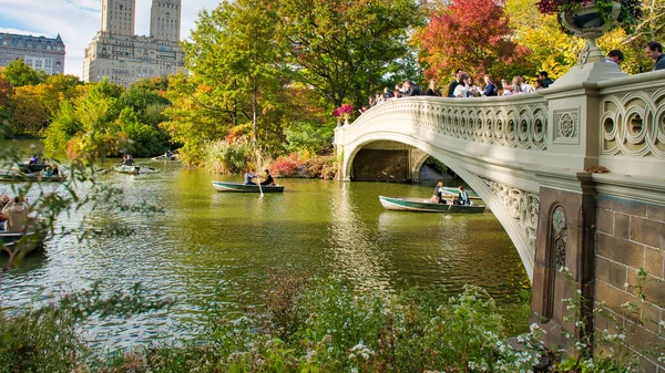 New York City Oktober 2015 Turister Njuta Central Park Utsikt — Stockfoto