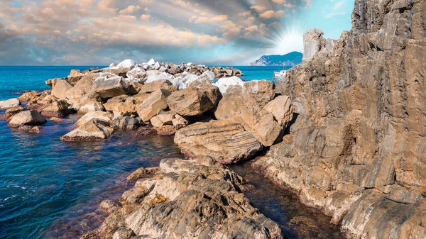 Felsen Aus Fünf Ländern Italien — Stockfoto