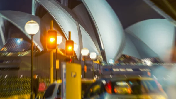 Blurred View Sydney Opera House Night — Stock Photo, Image