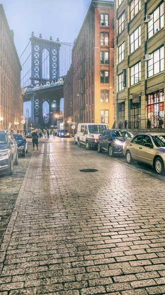 Nueva York City Diciembre 2018 Los Turistas Disfrutan Vista Nocturna —  Fotos de Stock