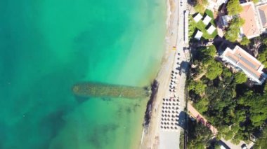 Yaz mevsiminde bir İHA 'dan Akdeniz Hava Görüntüsü