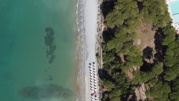 Zeitraffer-Luftaufnahme einer Drohne über dem Tyrrhenischen Meer — Stockvideo