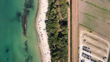 Yaz mevsiminde bir İHA 'dan Akdeniz Hava Görüntüsü