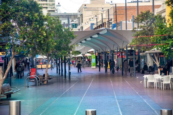 Sydney August 2018 Turister Längs Cirkulär Kaj — Stockfoto