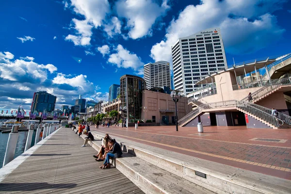 Sydney August 2018 Darling Harbour Einem Schönen Tag — Stockfoto