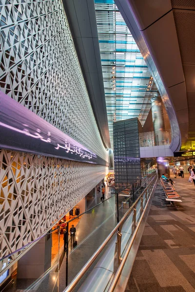 Doha Qatar Agosto 2018 Interior Aeroporto Internacional Doha — Fotografia de Stock