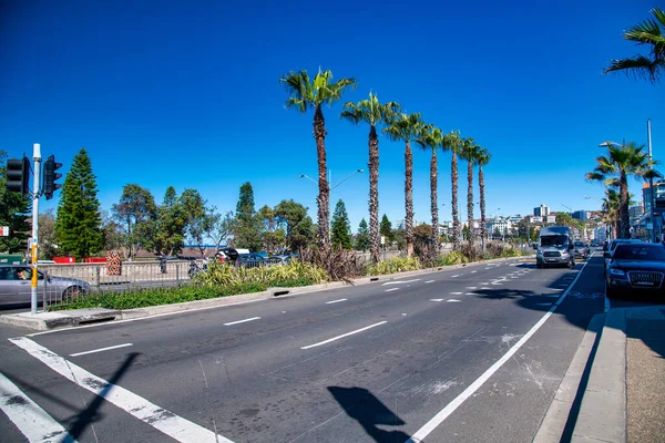 Bondi Beach Australien August 2018 Strassen Von Bondi Beach Einem — Stockfoto