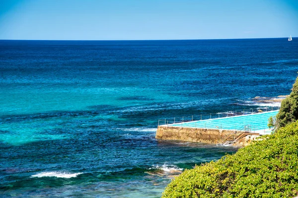 Bondi Beach Piscinas Costa Sydney —  Fotos de Stock