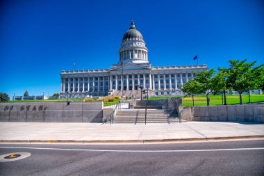 Salt Lake City capitol building on a sunny day, Utah