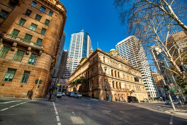 Sydney August 2018 Csodálatos Sydney Égbolt Kilátás Utcáról — Stock Fotó