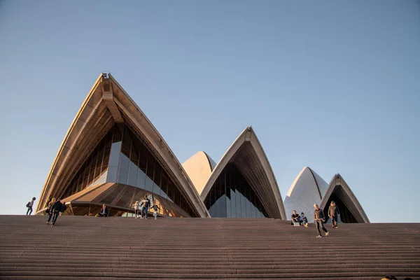 Sydney Agosto 2018 Ópera Pôr Sol — Fotografia de Stock