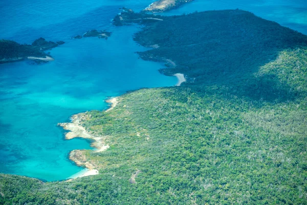 Luftaufnahme Des Whitsunday Islands Nationalparks Aus Dem Flugzeug — Stockfoto