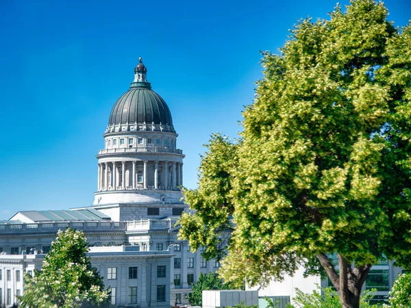 Bâtiment Capitale Salt Lake City Par Une Journée Ensoleillée Utah — Photo