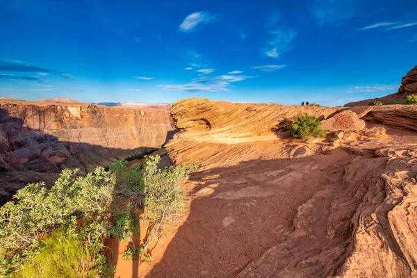 Röda Klippor Hästsko Böj Sommarsäsongen Usa — Stockfoto