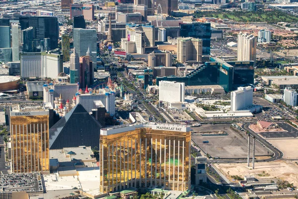 Las Vegas กรกฎาคม 2019 มมองทางอากาศท งของเส นขอบฟ าและเส นขอบฟ าของเม — ภาพถ่ายสต็อก