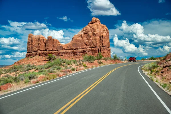 Niesamowite Skały Parku Narodowego Arches Utah — Zdjęcie stockowe