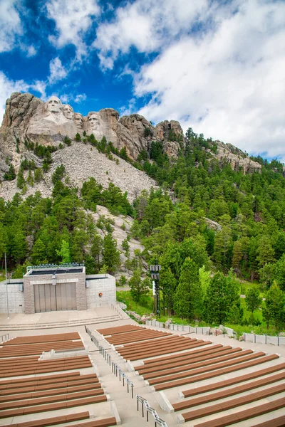 Mount Rushmore Stenar Sommarsäsongen South Dakota — Stockfoto