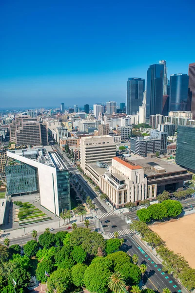 Los Ángeles California Vista Aérea Rascacielos Centro — Foto de Stock