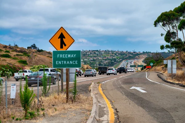 Los Angeles Julho 2017 Tráfego Longo Interestadual Cidade Majotr — Fotografia de Stock