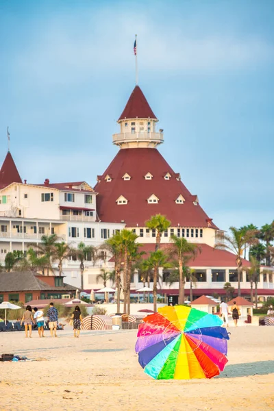 San Diego Juli 2017 Coronado Hotel Bij Zonsondergang — Stockfoto