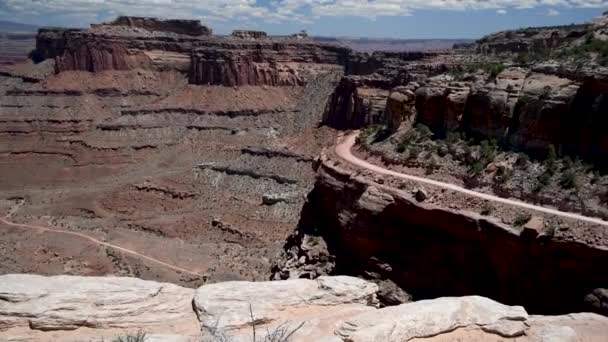 Dead Horse Point State Park κατά τη θερινή περίοδο, ΗΠΑ — Αρχείο Βίντεο