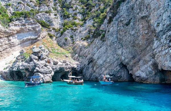 Capri Italy June 2021 Tourists Visit Famous Blue Grotto — Stock Photo, Image