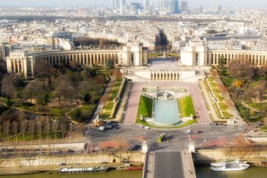 Fransa Eyfel Kulesi 'nden Paris manzarası
