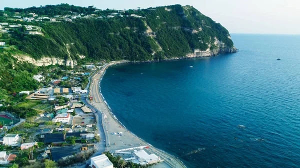 Veduta Aerea Della Spiaggia Citara Nell Isola Ischia Italia — Foto Stock