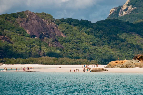 Whitehaven Beach Whitsundays Szigetvilágban Queensland Ausztrália — Stock Fotó