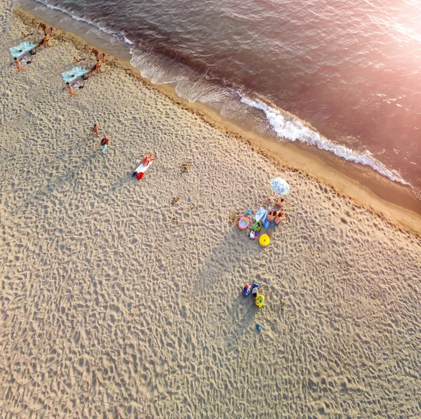 Vue Aérienne Plage Citara Île Ischia Italie — Photo