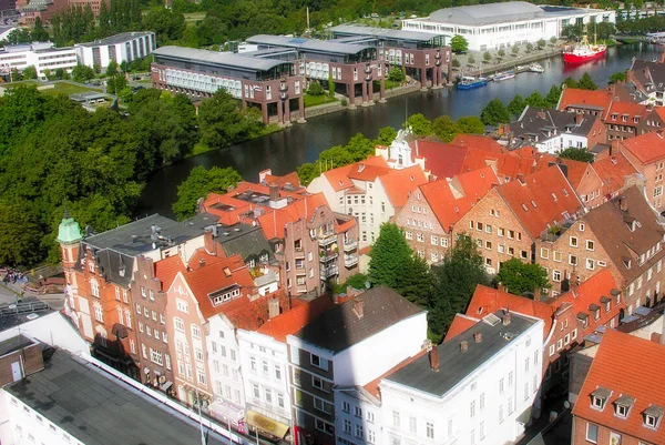 Λεπτομέρεια Αρχιτεκτονικής Του Lubeck Βόρεια Γερμανία — Φωτογραφία Αρχείου