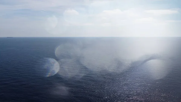 Hermoso Océano Azul Desde Mirador Drones Temporada Verano — Foto de Stock