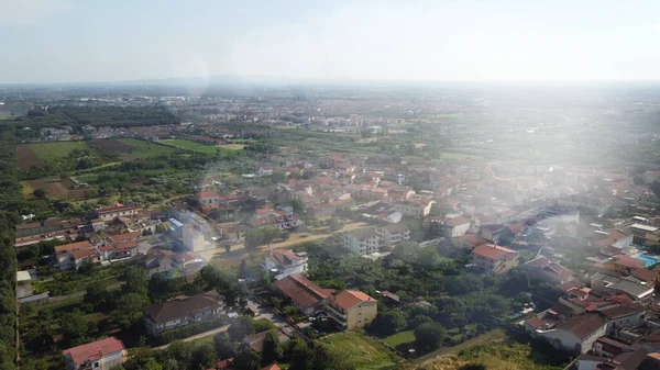 Caserta Italia Vista Aérea Ciudad Desde Famosa Reggia —  Fotos de Stock