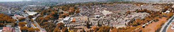 Pompeji Italien Luftaufnahme Der Altstadt Aus Der Vogelperspektive Der Sommersaison — Stockfoto