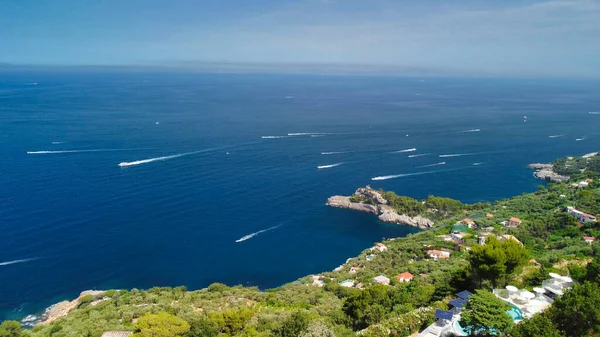 Côte Amalfitaine Punta Campanella Près Sorrente Vue Aérienne Incroyable Depuis — Photo
