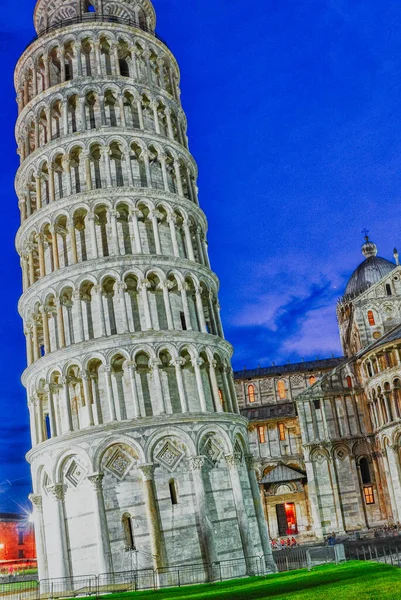 Colors Piazza Dei Miracoli Night Pisa Italy — Stock Photo, Image