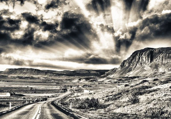 Amazing Road Iceland Summer — Stock Photo, Image