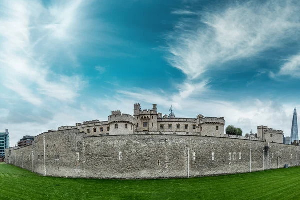 Panoramautsikt Över Tower London Antika Landmärke Storbritannien — Stockfoto