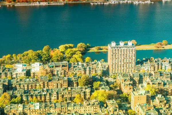 Вид Воздуха Бостон — стоковое фото
