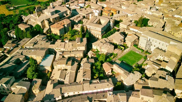 Orvieto Ciudad Medieval Del Centro Italia Increíble Vista Aérea Desde — Foto de Stock