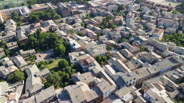 Orvieto Città Medievale Del Centro Italia Incredibile Vista Aerea Dal — Foto Stock