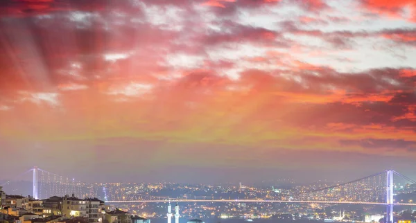 Sonnenuntergang Über Istanbul Türkei — Stockfoto