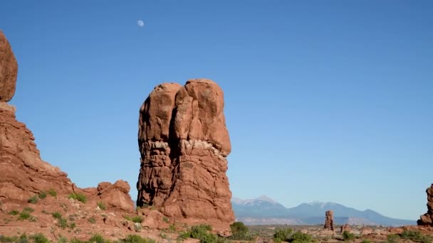 Arches National Park in summer season, Utah — Stock Video