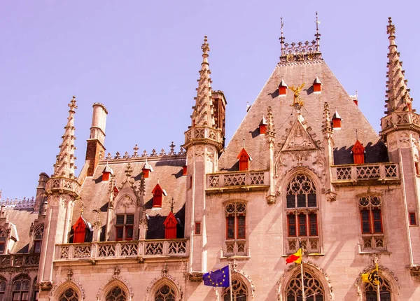Χρώματα Της Brugge Bruges Κατά Διάρκεια Της Άνοιξης Βέλγιο — Φωτογραφία Αρχείου