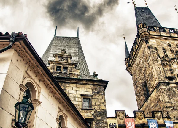 Arquitetura Medieval República Tcheca Durante Temporada Verão Europa — Fotografia de Stock