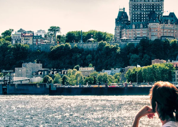 Arquitetura Cores Cidade Quebec Canadá — Fotografia de Stock